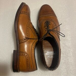 Brooks Brothers Men's Brown Leather Dress Shoes  US 10 EUC